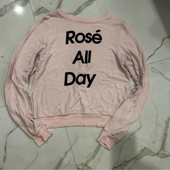 Gently worn Wildfox Rose All Day sweater - Picture 2 of 2